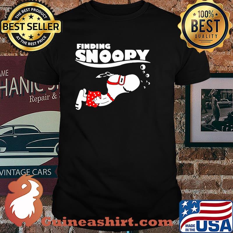 Finding snoopy swimming shirt