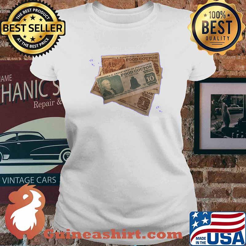 Food Stamp Funny Gangster Foodstamps Graffiti T-Shirt Ladies tee