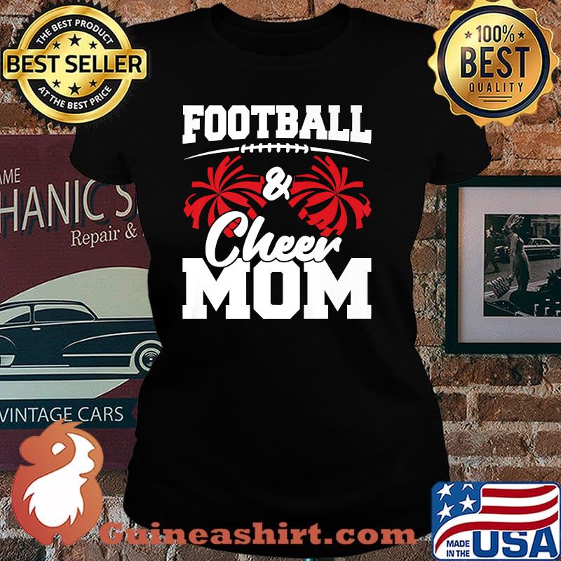 Football and Cheer Mom - High School Sports T-Shirt Laides tee