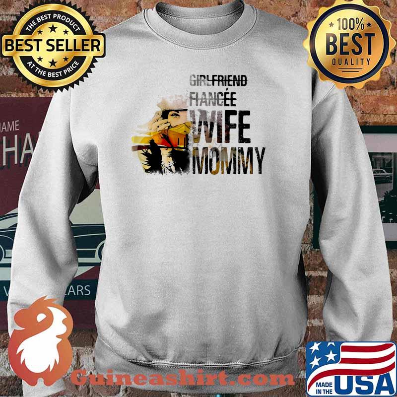 Girlfriend Fiancee Wife Mommy Motorcycles Watercolor Shirt Sweater