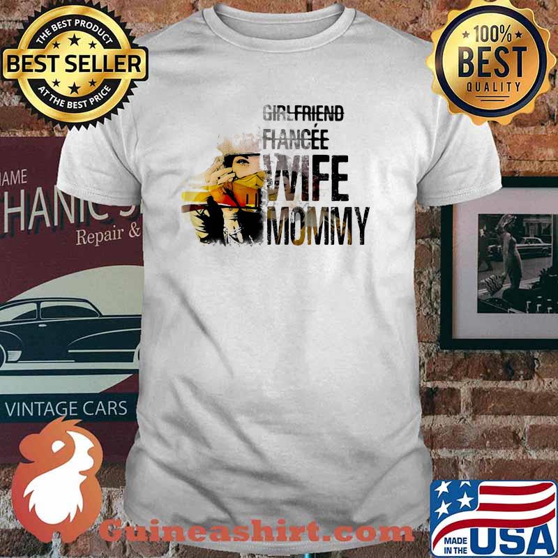 Girlfriend Fiancee Wife Mommy Motorcycles Watercolor Shirt