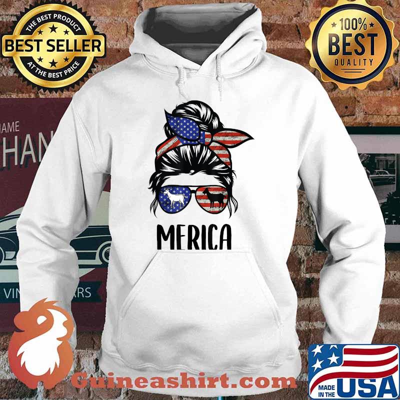 Goat Merica 4th Of July Independece Mothers Day T-Shirt Hoodie