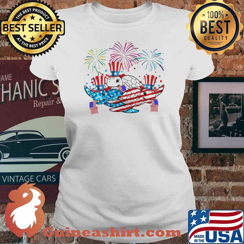 Happy 4th Of July Turtle Firework Shirt - Image 3