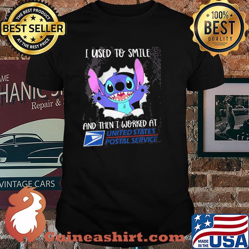 I used to smile and then i worked at united states postal service stitch shirt