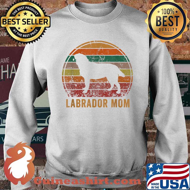 Labrador Mom Black Labrador Retriever Vintage T-Shirt Sweater
