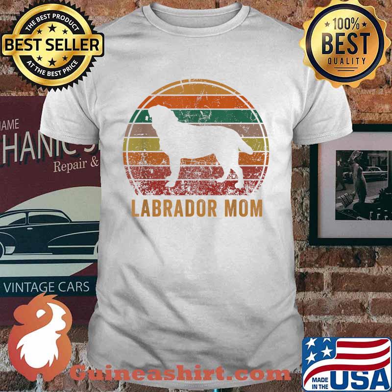 Labrador Mom Black Labrador Retriever Vintage T-Shirt