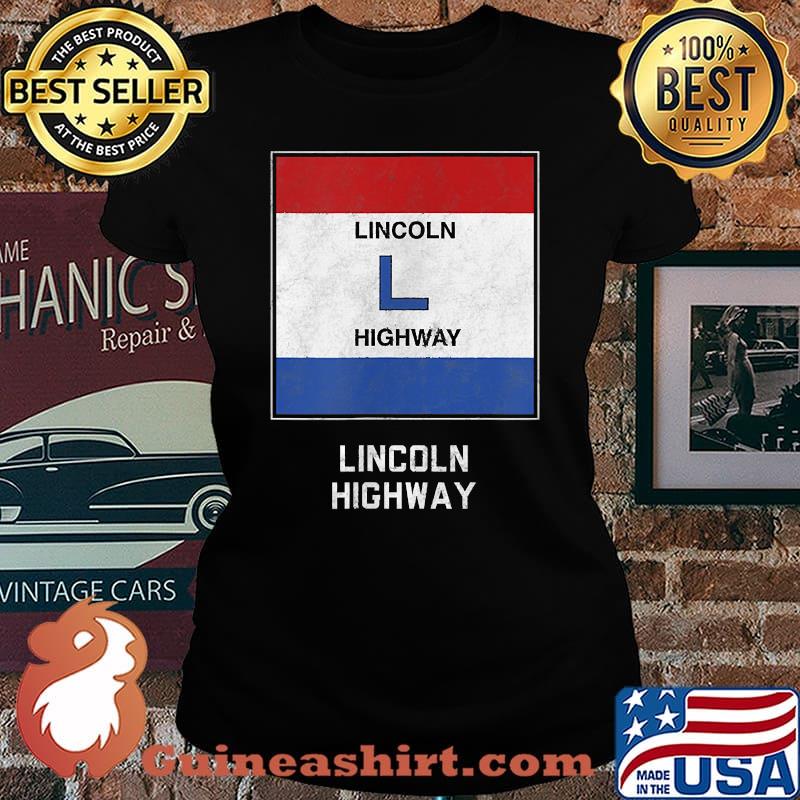 Lincoln Highway Travelers Car T-Shirt Laides tee