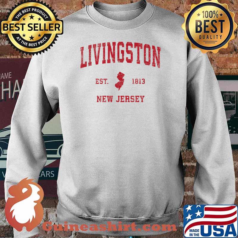 Livingston New Jersey NJ 1813 Vintage Sports T-Shirt Sweater