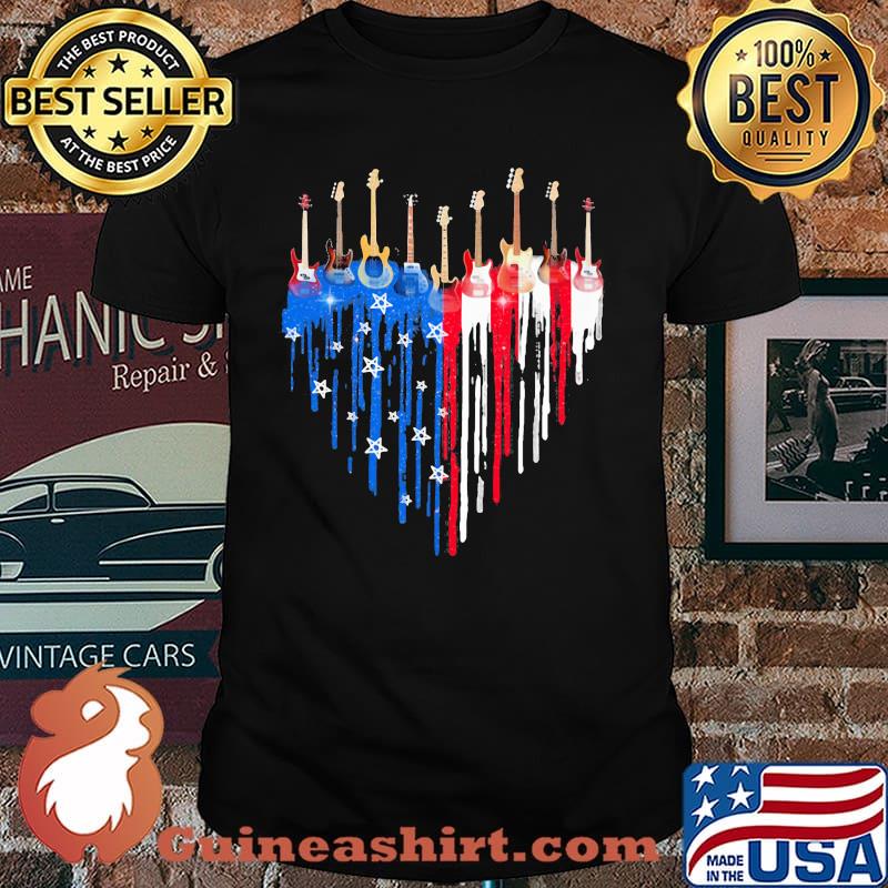 Love Guitar Heart Shirt