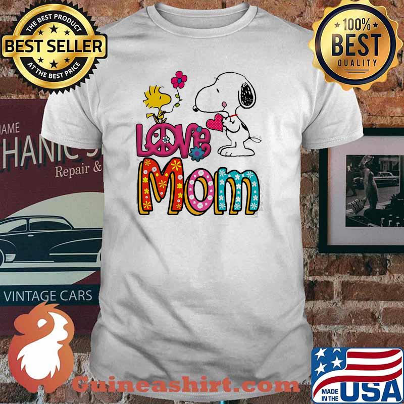 Love mom peanuts mothers day shirt