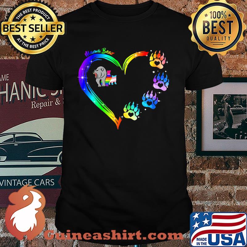 Mama Bear Heart LGBT Shirt