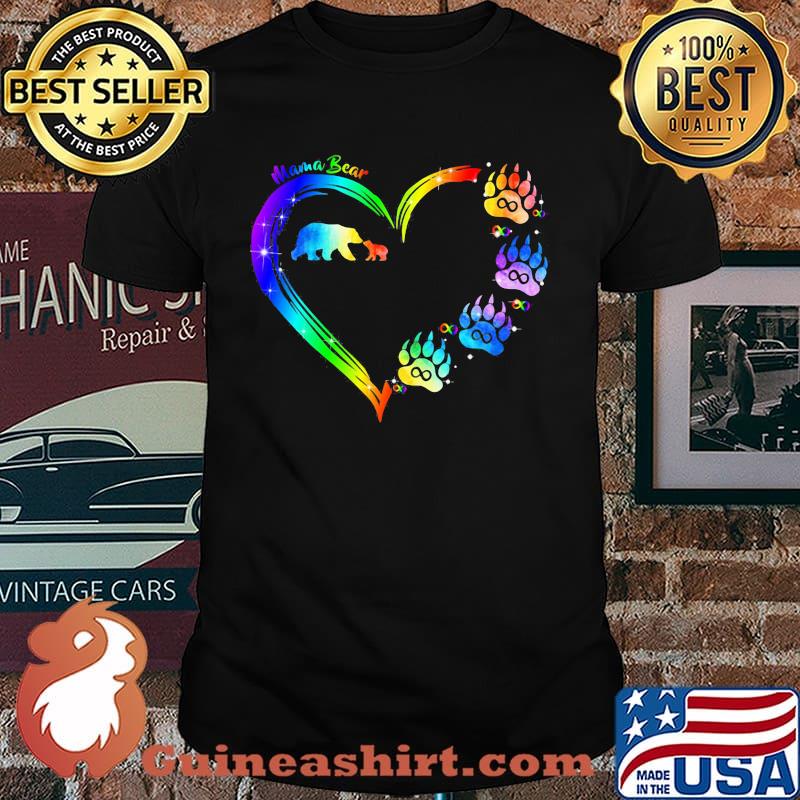 Mama Bear Mother's Day Heart LGBT Shirt