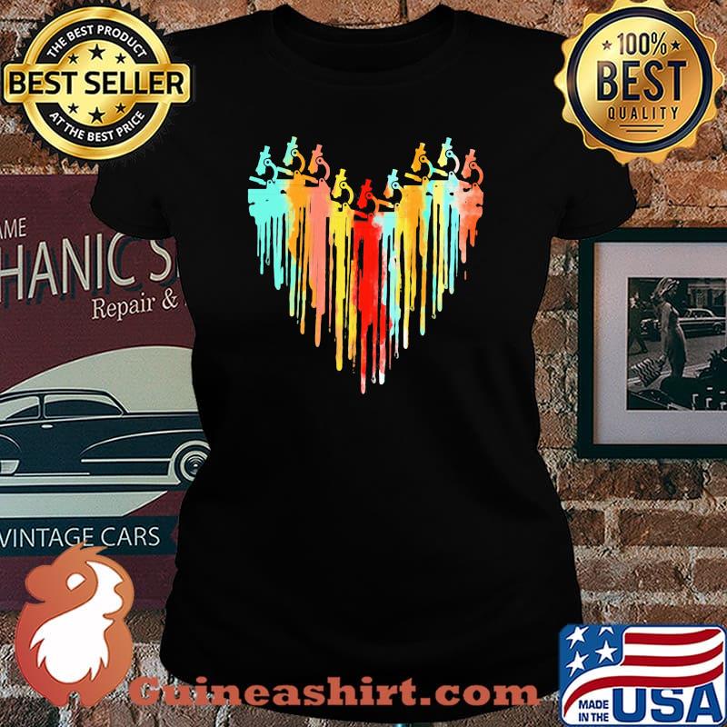Med Tech Technician Gag Lab Heart Shirt Laides tee