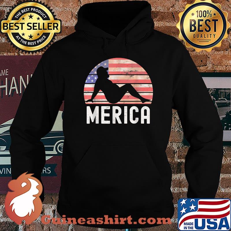 Merica Fat Party Funny Drinking Adult Joke 4th Of July T-Shirt Hoodie