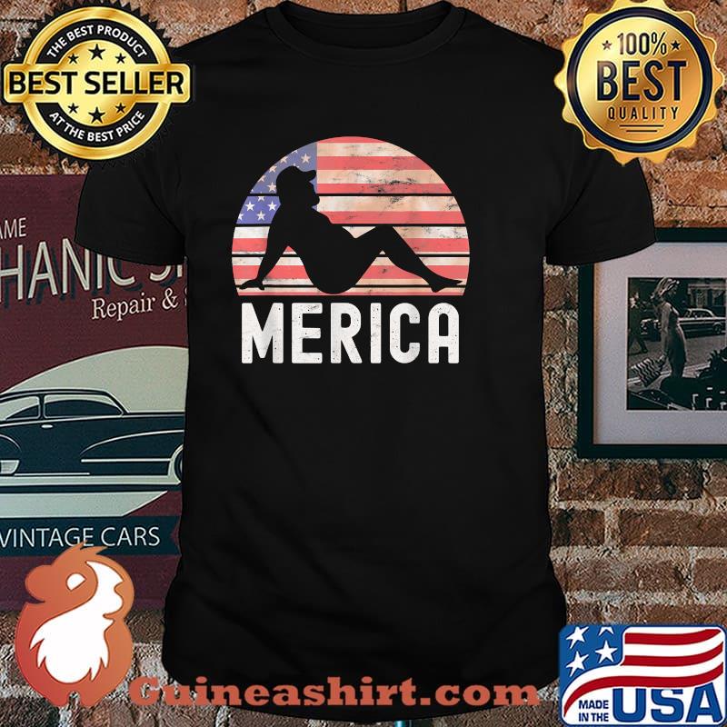 Merica Fat Party Funny Drinking Adult Joke 4th Of July T-Shirt