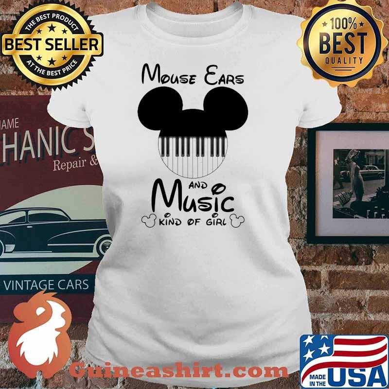 Mouse ears and music kind of girl disney Ladies tee
