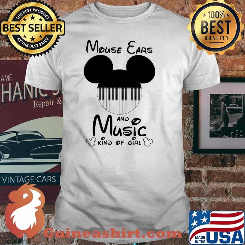 Mouse ears and music kind of girl disney shirt