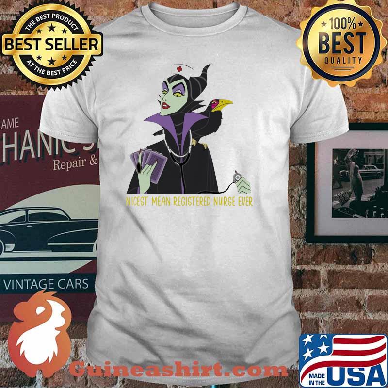 Nicest mean registered nurse ever villain shirt