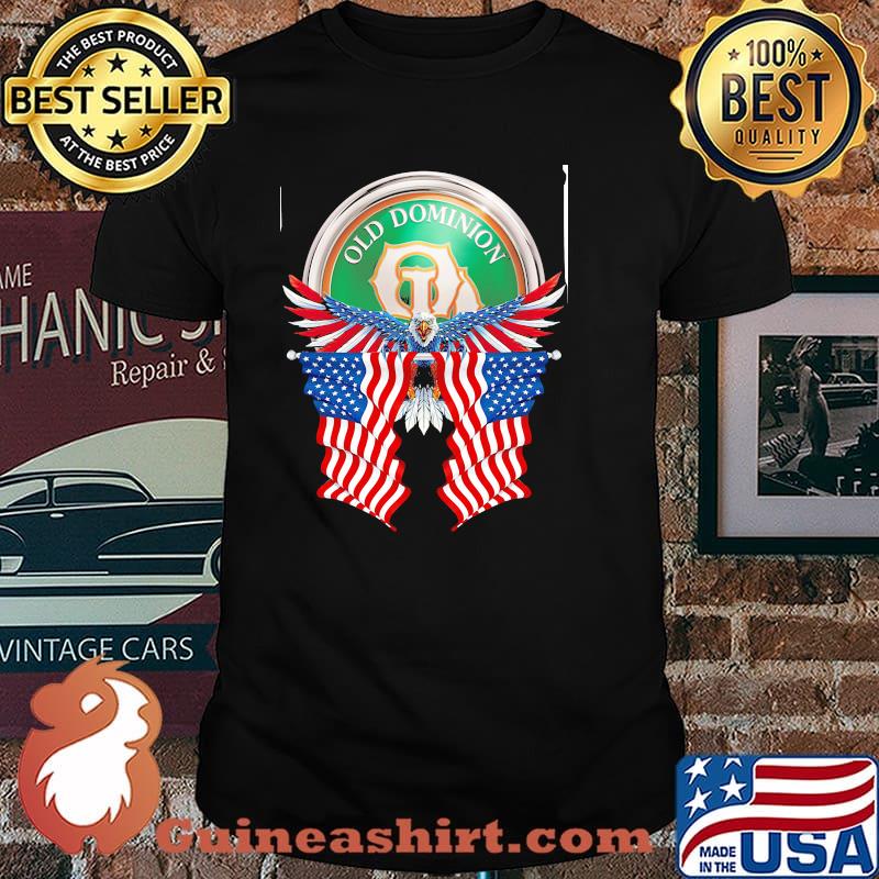 Old dominion logo eagle american flag shirt