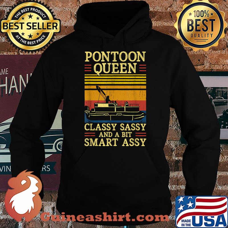 Pantoon Queen Classy Sassy And A Bit Smart Assy Vintage T-Shirt Hoodie