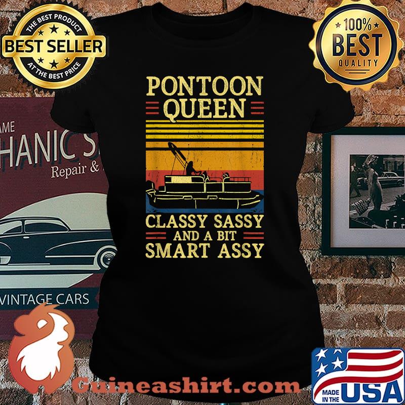 Pantoon Queen Classy Sassy And A Bit Smart Assy Vintage T-Shirt Laides tee