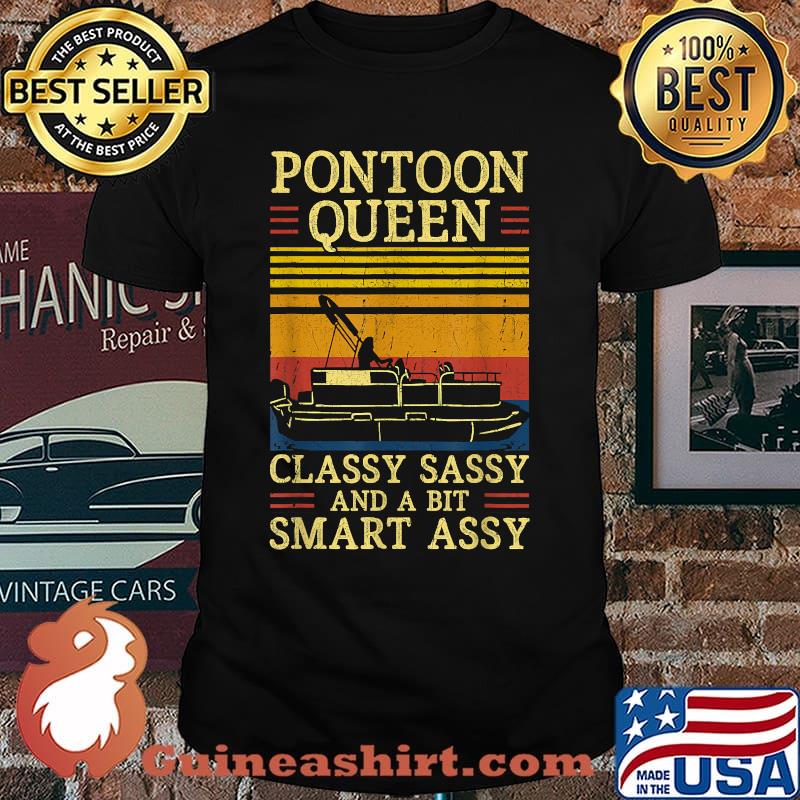Pantoon Queen Classy Sassy And A Bit Smart Assy Vintage T-Shirt