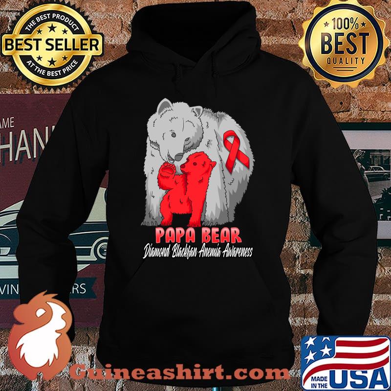 Papa Bear Diamond Blackfan Anemia Awareness Shirt Hoodie