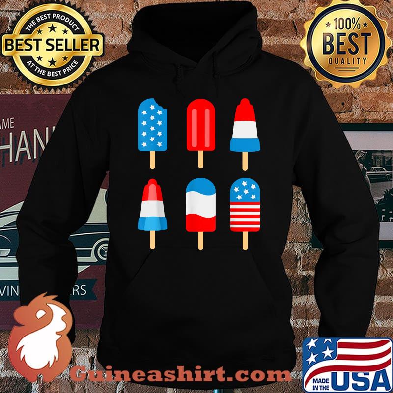 Patriotic 4th Of July Ice Cream Pops Summer July 4th T-Shirt Hoodie