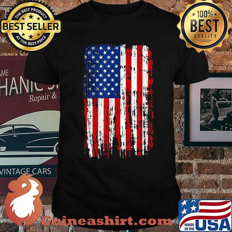 Patriotic 4th of July Vintage American Flag T-Shirt