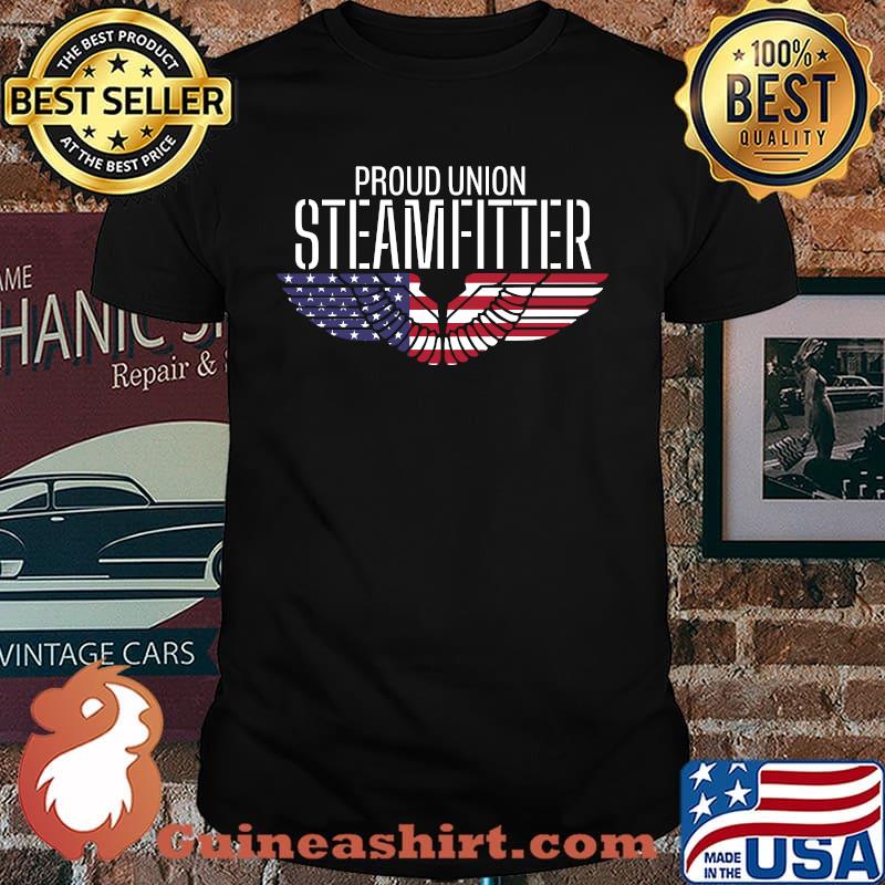 Patriotic Proud Union Steamfitter American Flag T-Shirt
