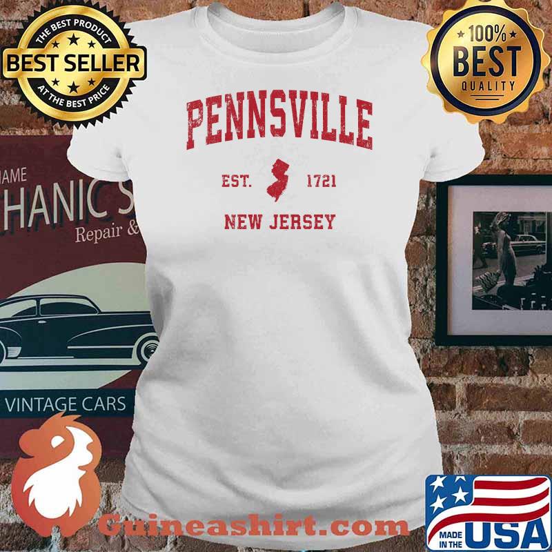 Pennsville New Jersey NJ 1721 Vintage Sports Ladies tee