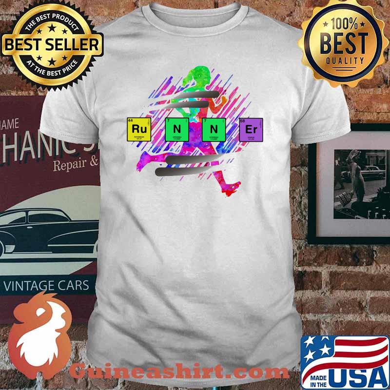 Periodic Table Runner Watercolor Shirt