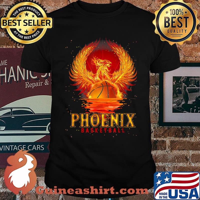 Phoenix Basketball Fan Arizona Pixel Sun Rise T-Shirt