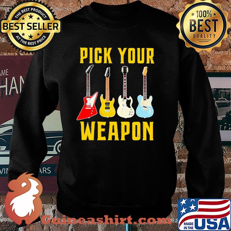 Pick Your Weapon Guitar Shirt Sweater