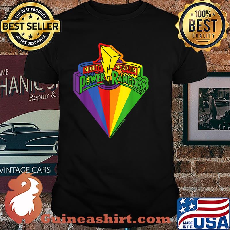 Power Rangers Rainbow Prism And Classic Logo T-Shirt