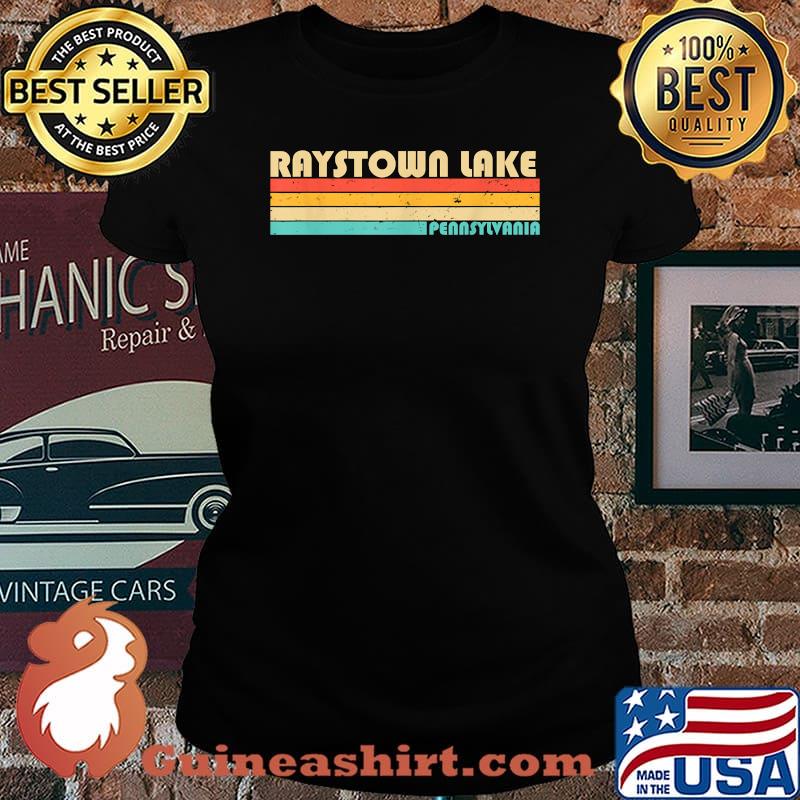 RAYSTOWN LAKE PENNSYLVANIA Fishing Camping retro T-Shirt Laides tee
