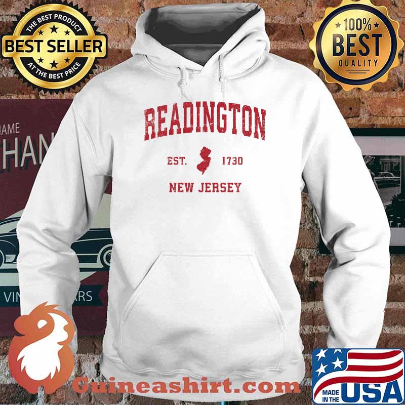 Readington New Jersey NJ 1730 Vintage Sports Shirt Hoodie