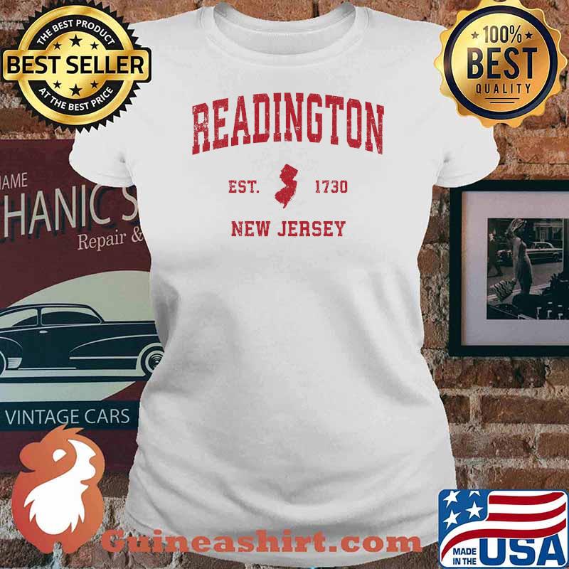 Readington New Jersey NJ 1730 Vintage Sports Shirt Ladies tee