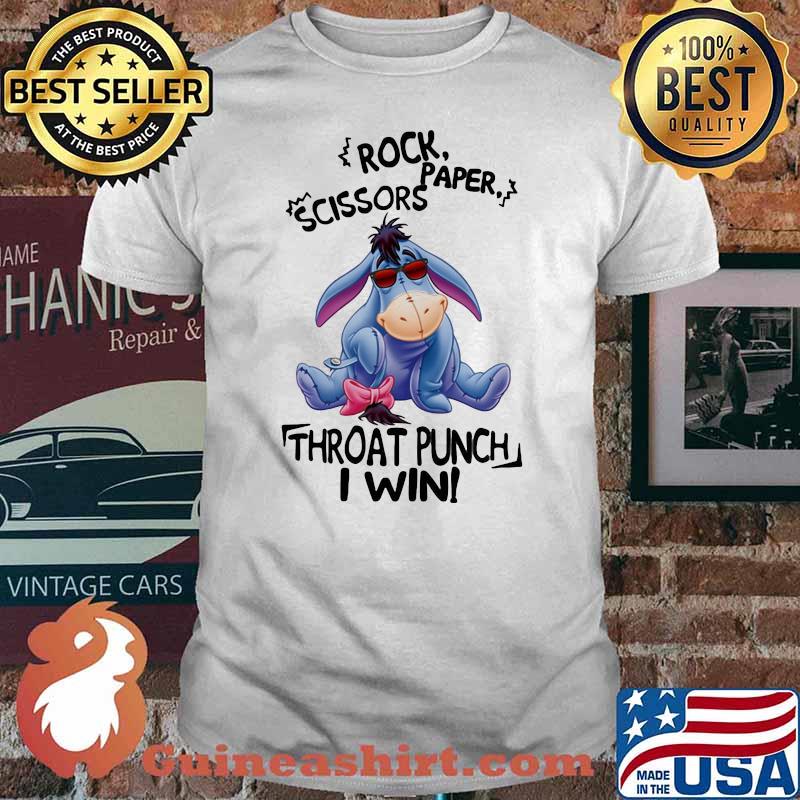 Rool scissors paper throat punch i win eeyore short