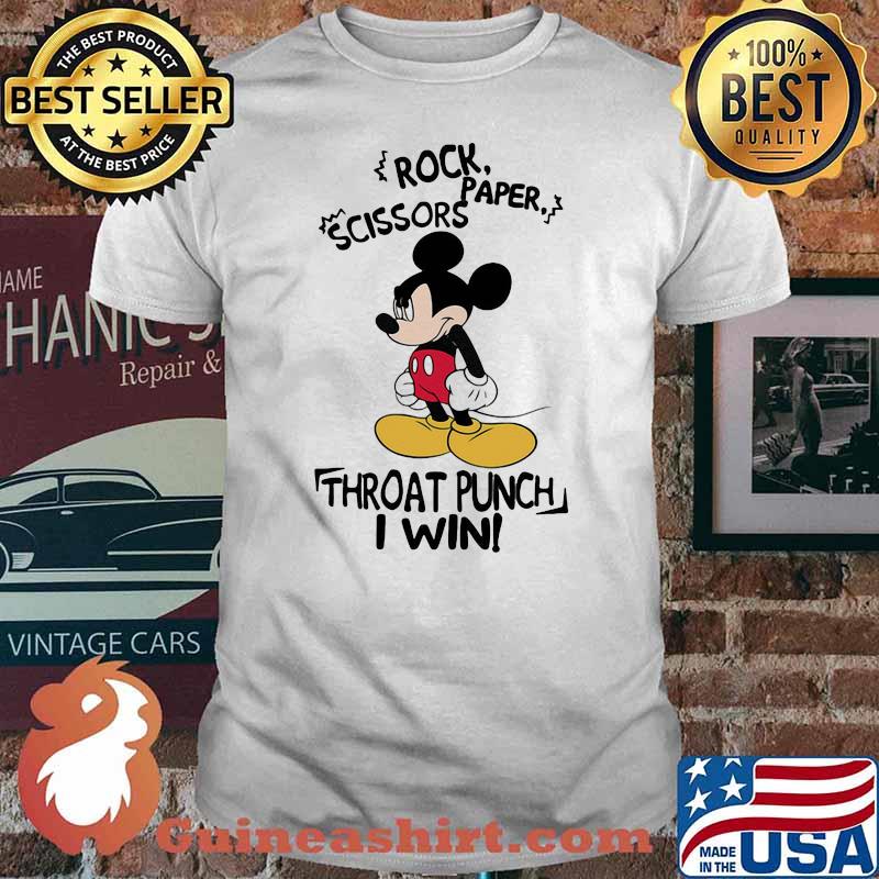 Rool scissors paper throat punch i win mickey mouse short