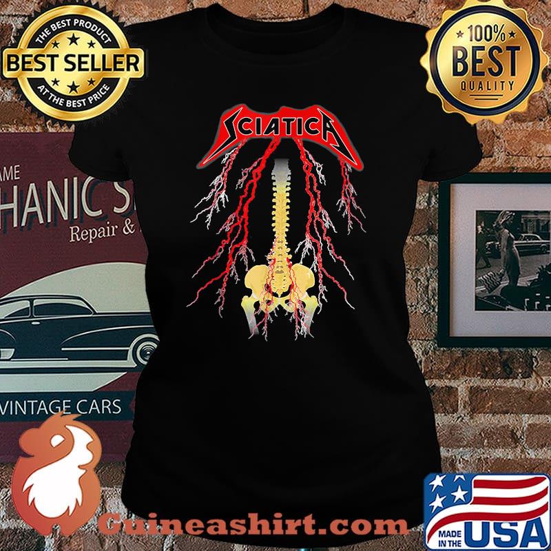 Sciatica Skeleton Metal T-Shirt Laides tee