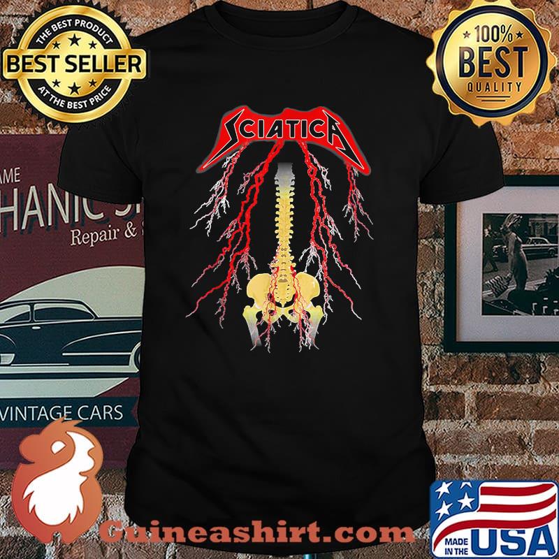 Sciatica Skeleton Metal T-Shirt