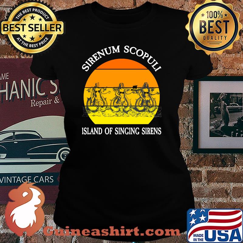 Sirenum Scopuli Island of Singing Sea Sirens Mermaids Vintage Shirt Laides tee