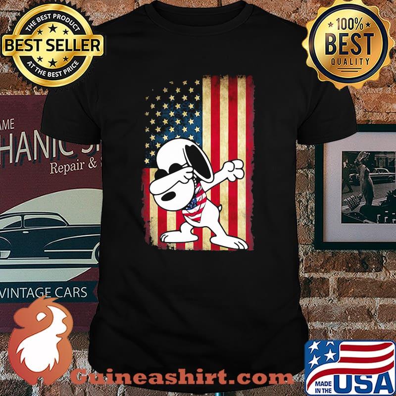 Snoopy American Flag Shirt