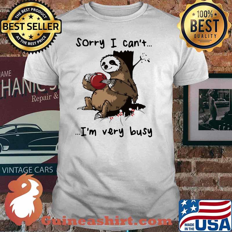Sorry I Can't I'm Very Busy Sloth Bowling Shirt