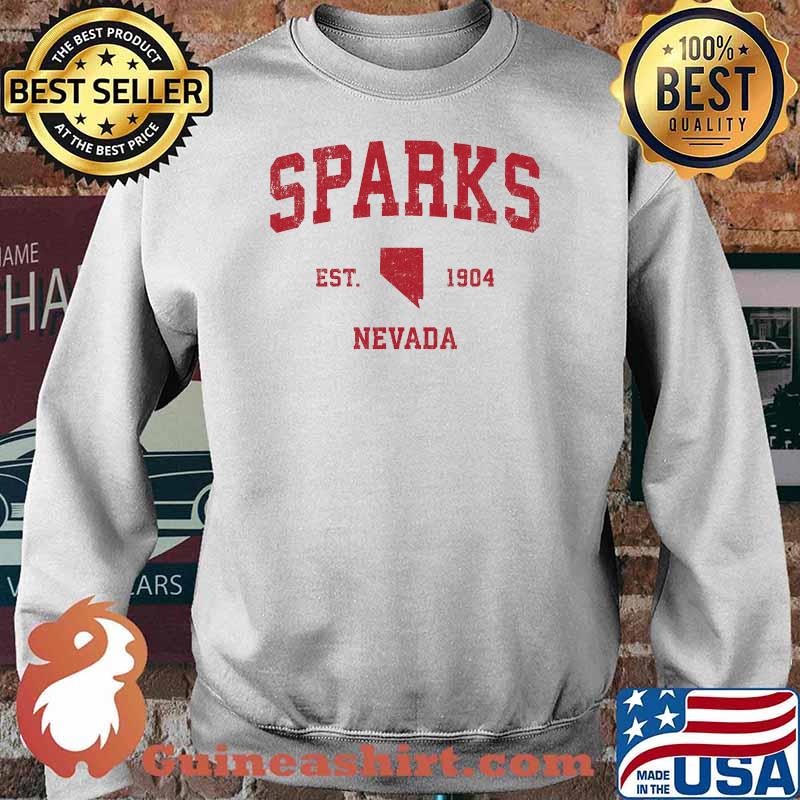 Sparks Nevada NV 1904 Vintage Sports Shirt Sweater