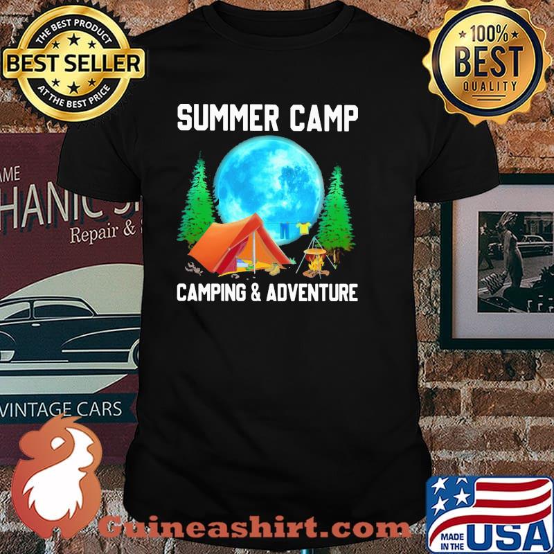 Summer Camp Camping And Adventure Shirt
