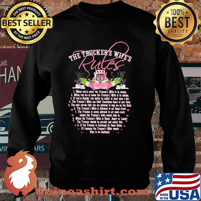The Trucker's Wife's Rules Flower Shirt Sweater