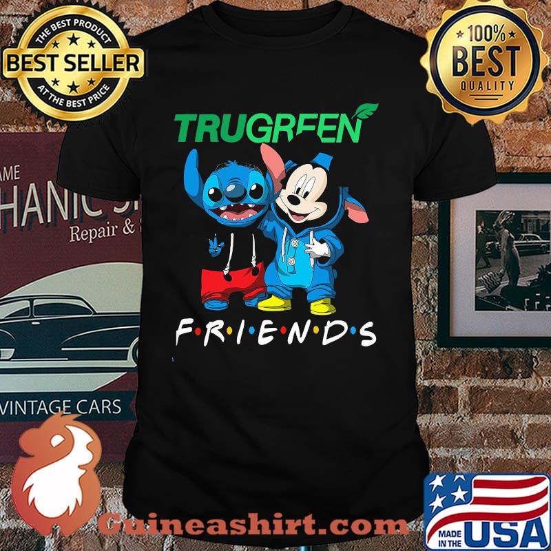 Trugreen friends stitch and mickey mouse shirt