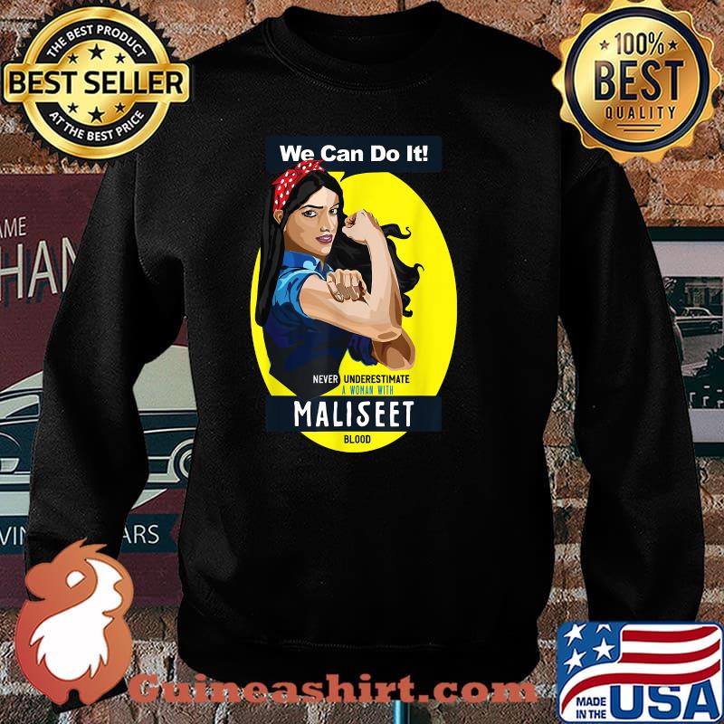 We can do it Never Underestimate A woman with Maliseet Blood T-Shirt Sweater